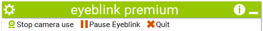 Eyeblink menu and control